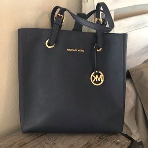 Michael Kors Navy Blue Megan Tote